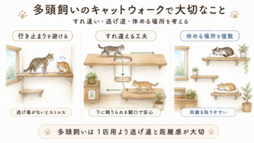 多頭飼いのキャットウォークの注意点
