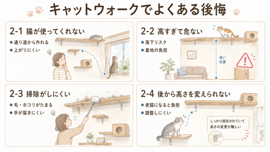 キャットウォークの失敗談