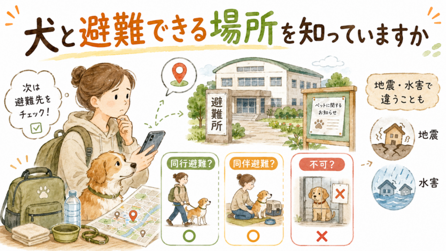 同行避難と同伴避難は名前が近いですが、そこそこ意味は異なります。